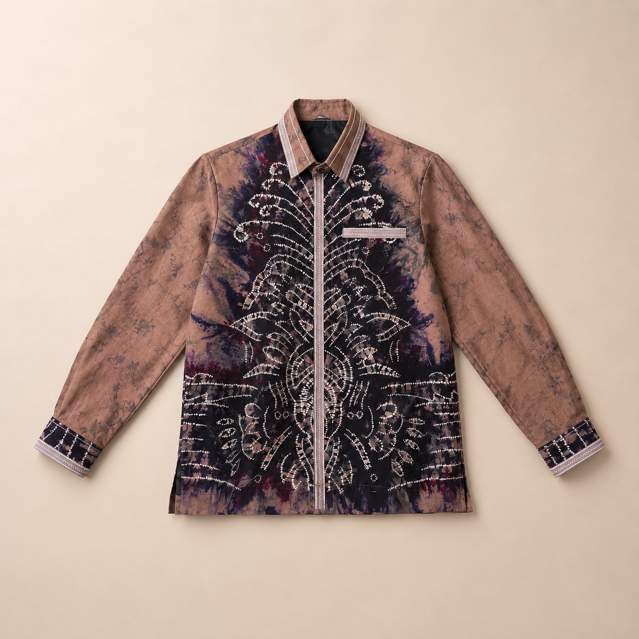 Kemeja Sasirangan Pria Katun Sutra Size M 2