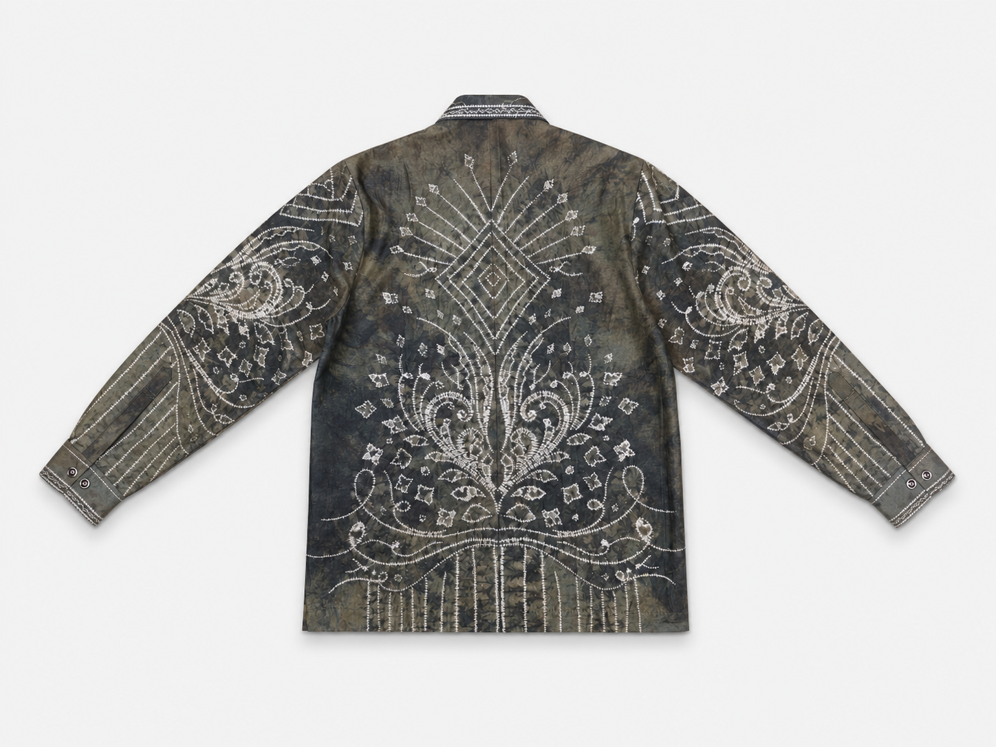 Kemeja Sasirangan Pria Katun Sutra Size M  3