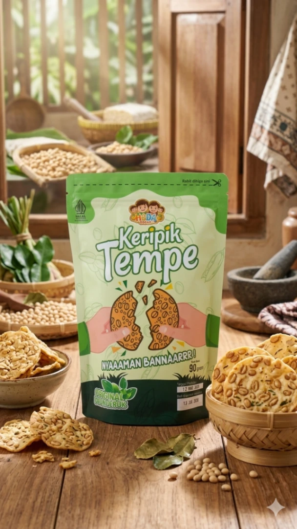Keripik Tempe H2DA (Original Daun Jeruk)