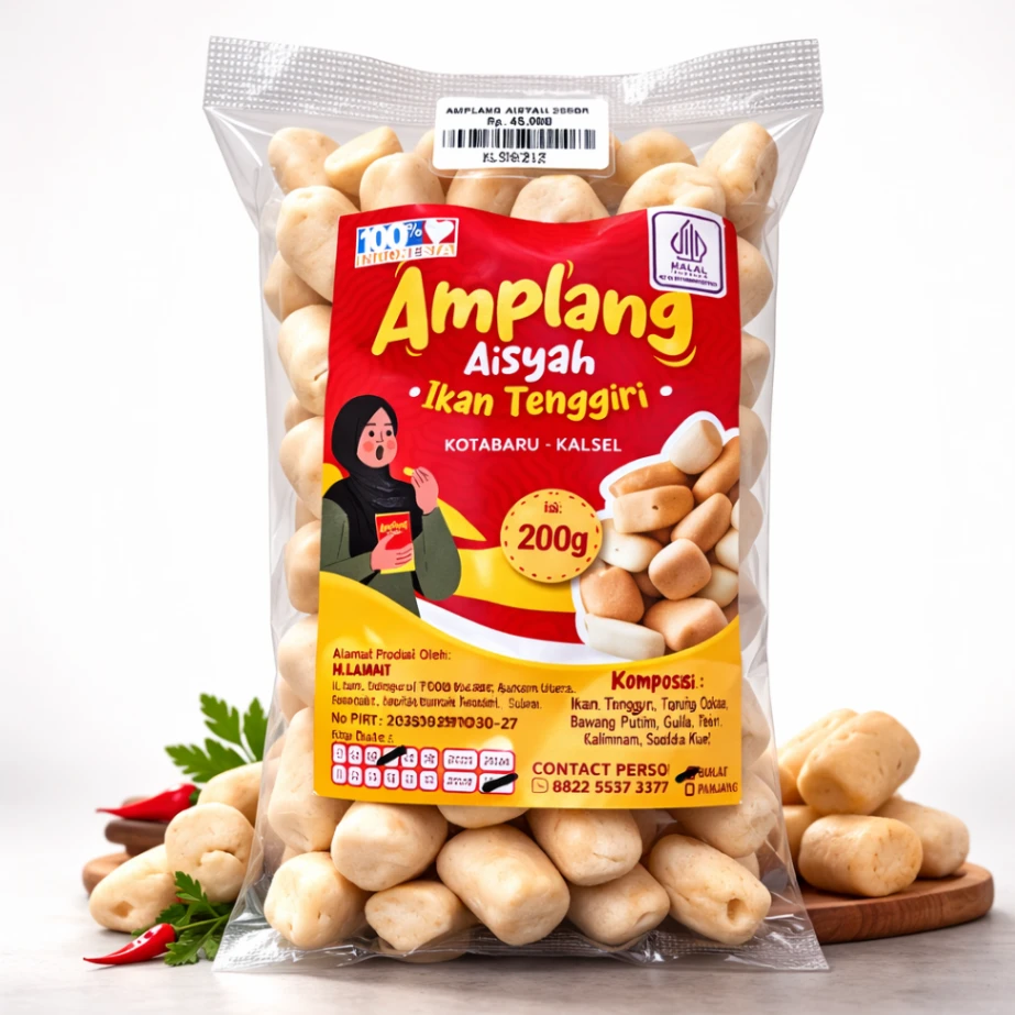 Amplang Aisyah Ikan Tenggiri 200gr