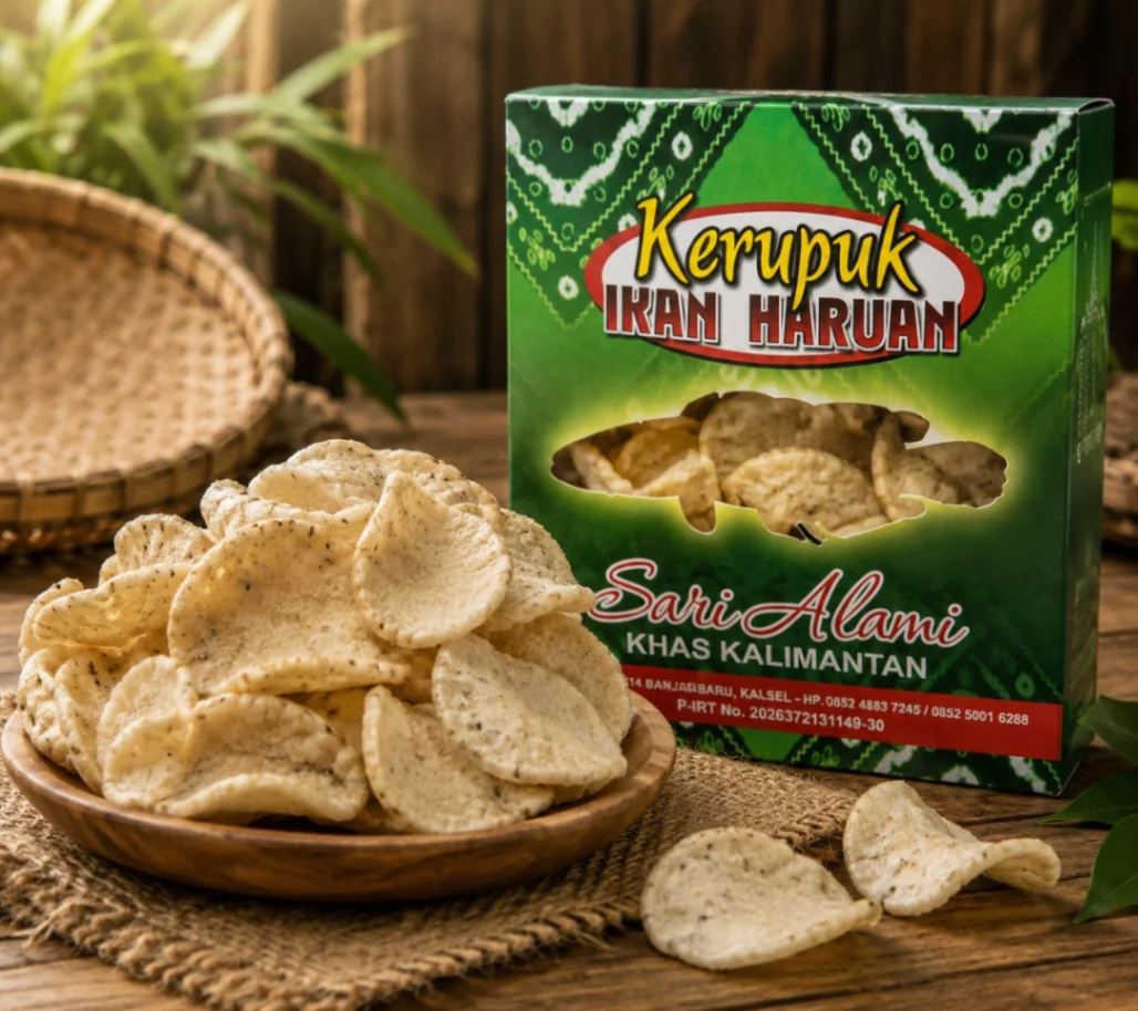 Kerupuk Ikan Haruan Sari Alami