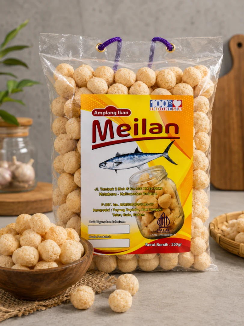 Amplang Meilan Ikan Tenggiri 250gr