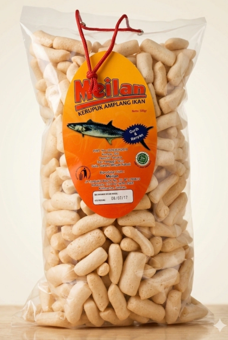 Amplang Meilan Ikan Tenggiri 500gr