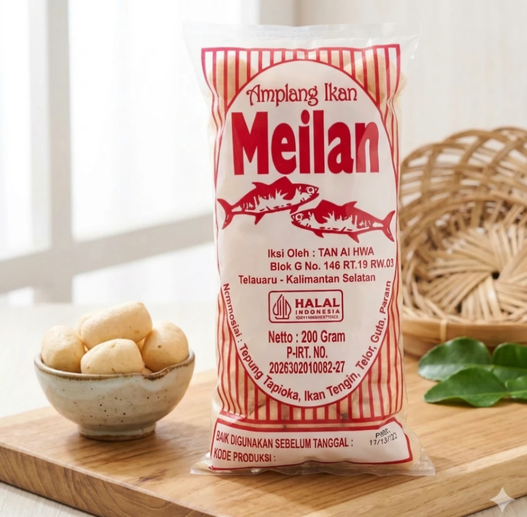 Amplang Meilan Ikan Tenggiri 200gr
