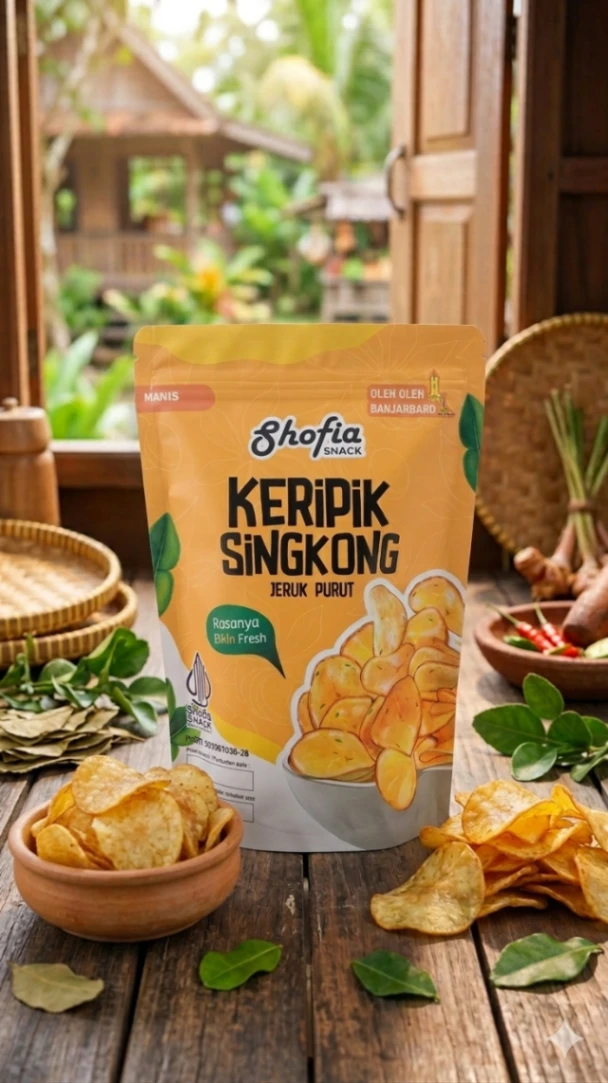 Keripik Singkong Shofia (Manis Jeruk Purut)