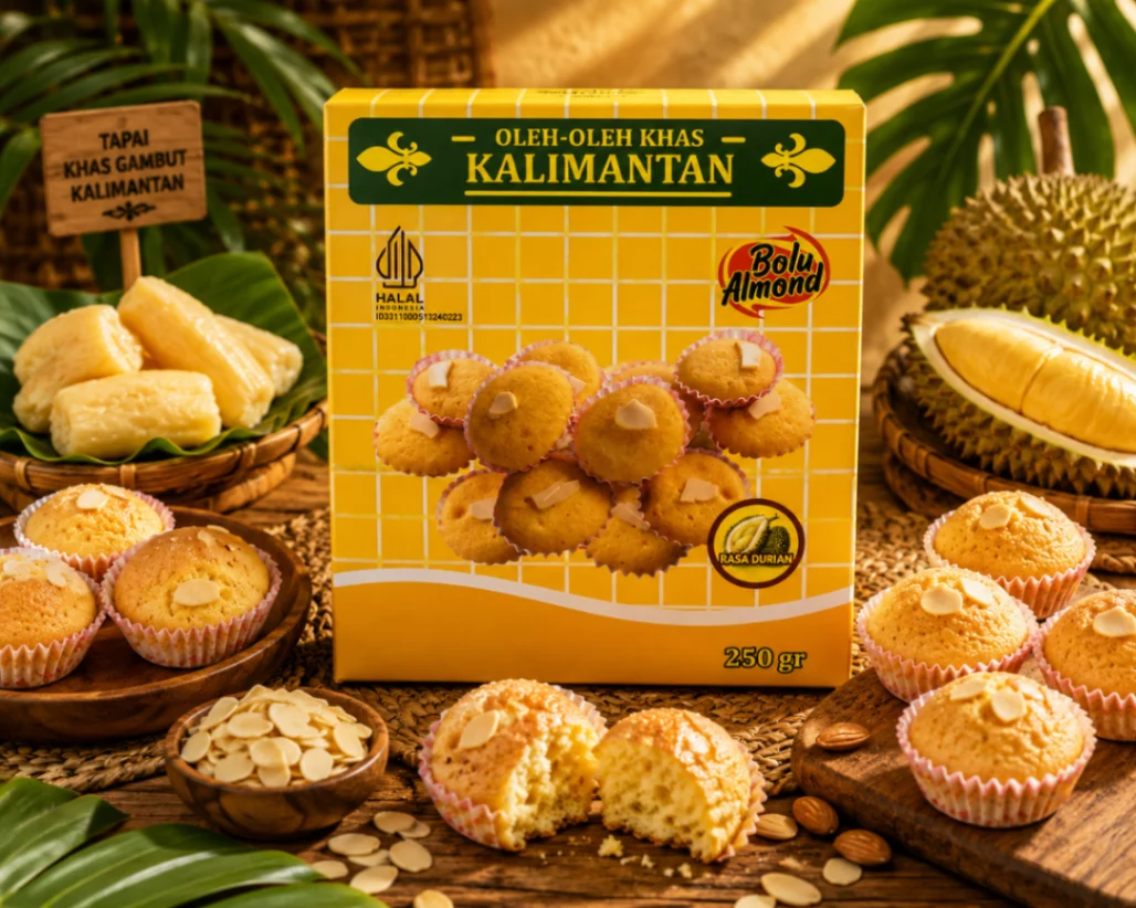 Bolu Almond Kotak Kecil Dian Jaya (Durian)