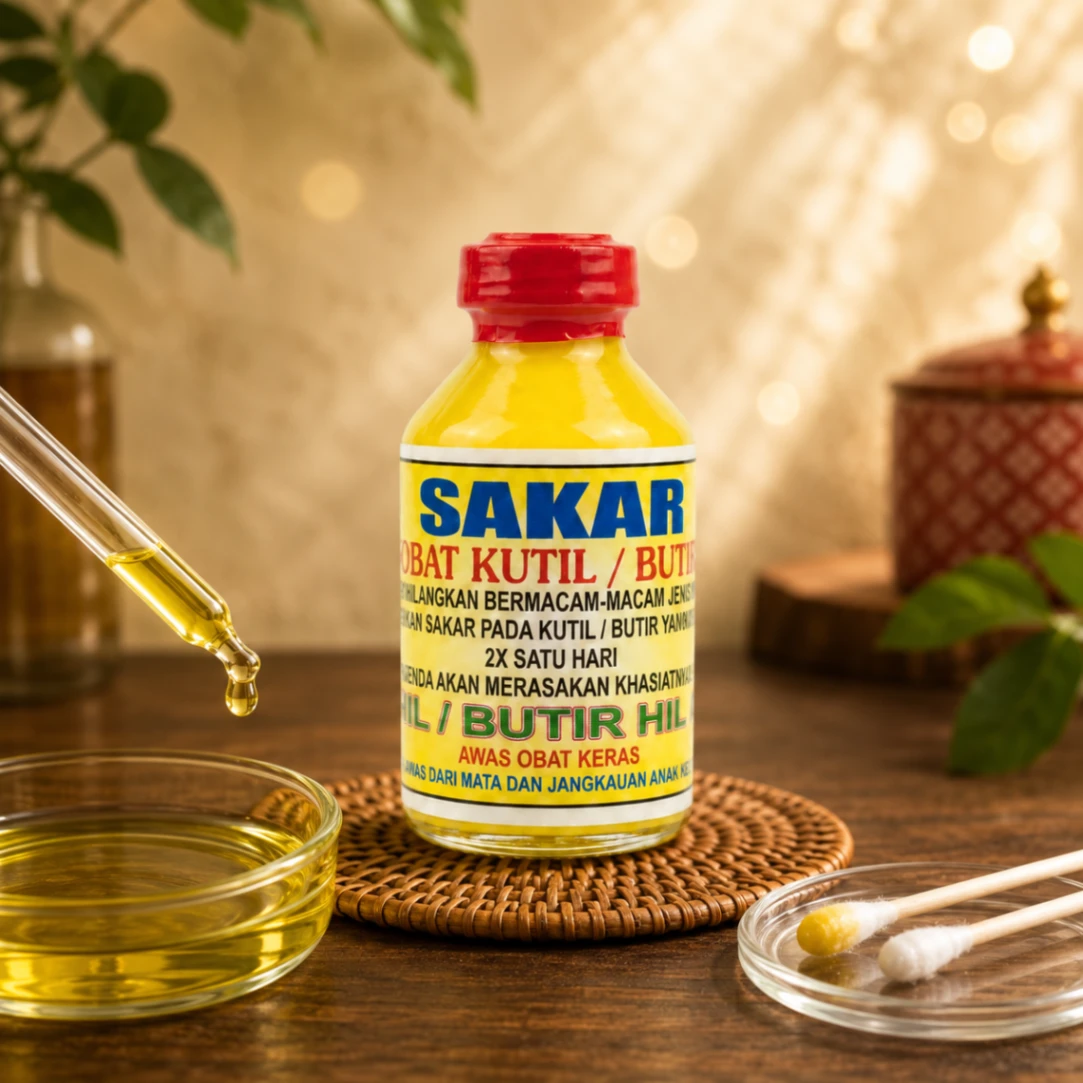 Minyak Sakar (Obat Kutil / Mata Ikan)