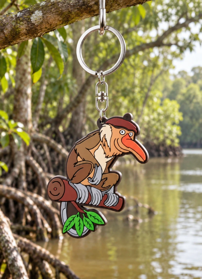 Ganci Bekantan di Batang Pohon