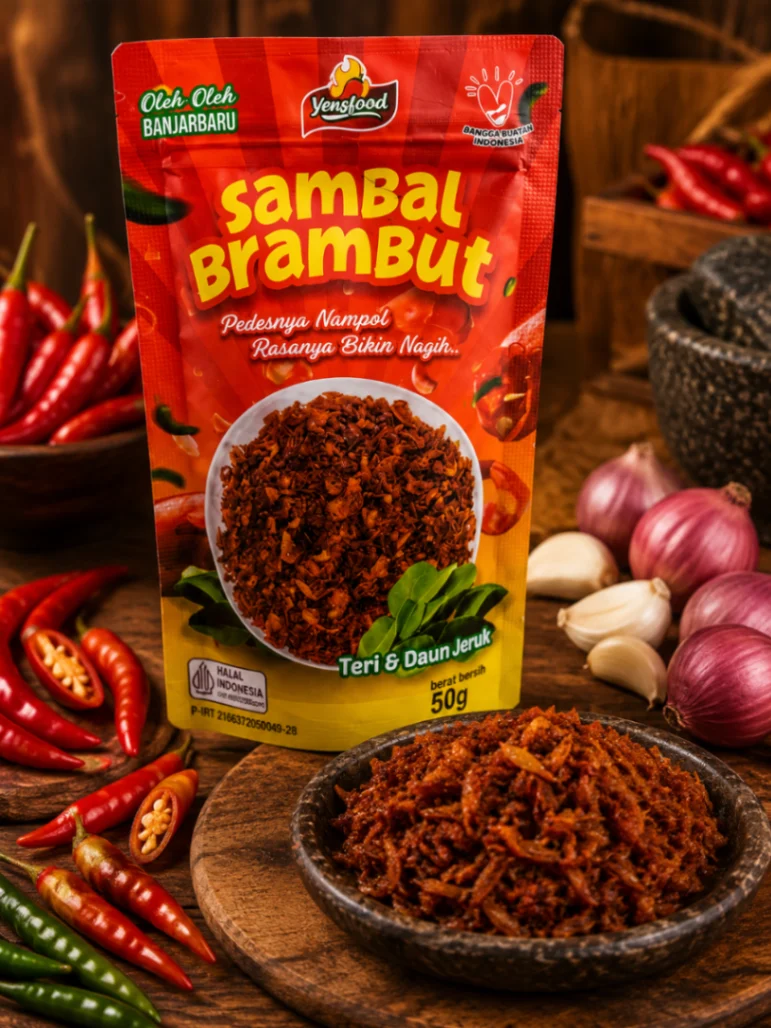 Sambal Brambut (Teri & Daun Jeruk)