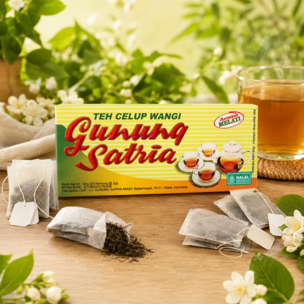 Teh Celup Wangi Gunung Satria 50g / 25 Kantong (Melati) 