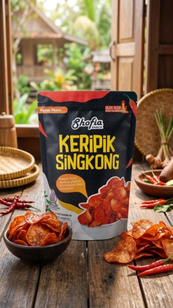Keripik Singkong Shofia (Pedas Manis)