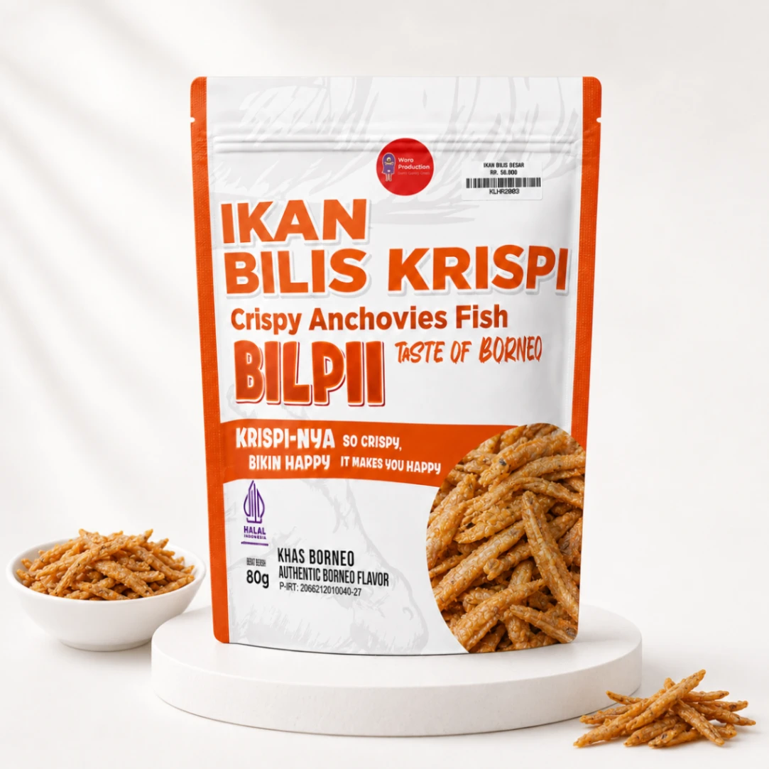 Ikan Bilis Krispi Woro Production 80gr