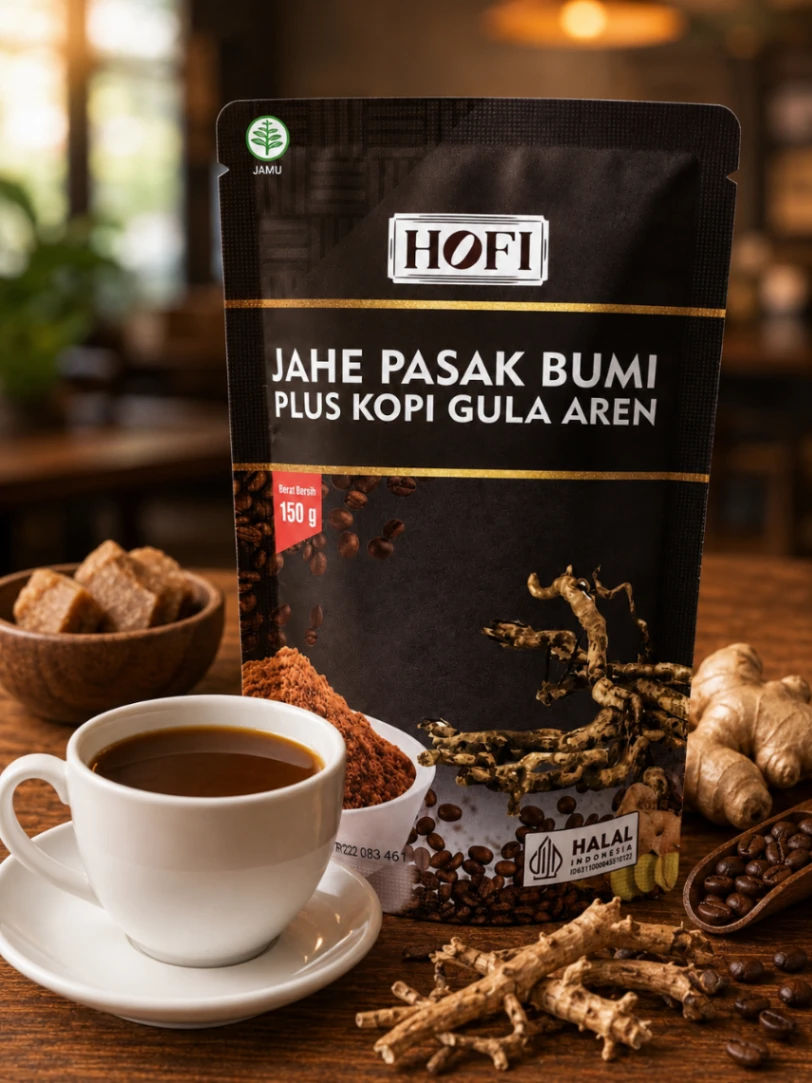 Jahe Pasak Bumi Plus Kopi Gula Aren HOFI