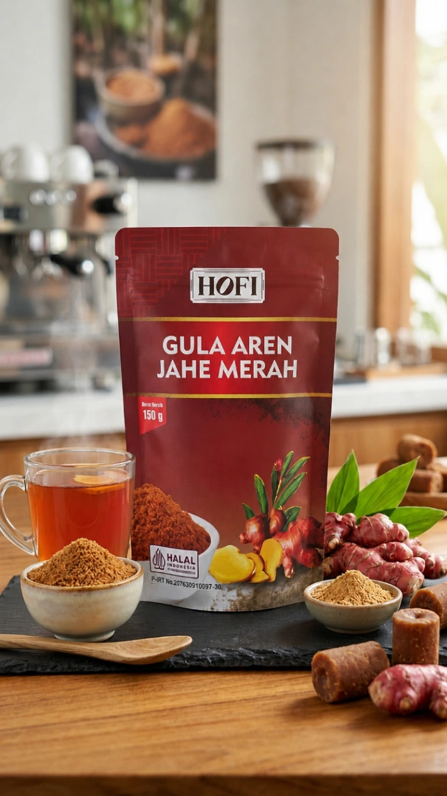 Gula Aren Jahe Merah HOFI