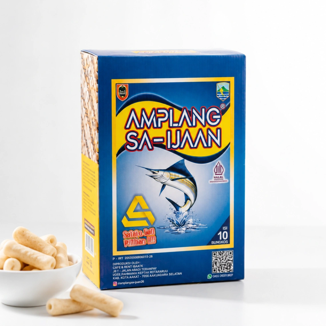 Amplang Saijaan Ikan Tenggiri Isi 10